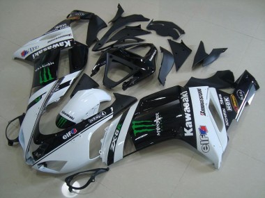 2007-2008 White Monster Kawasaki ZX6R Motorcycle Fairings Canada