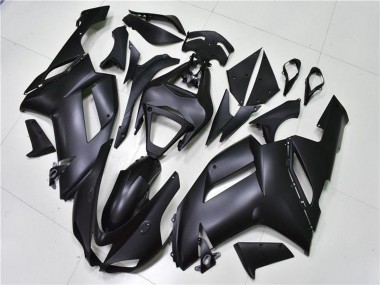2007-2008 Matte Black Kawasaki ZX6R Motorcycle Fairings Canada