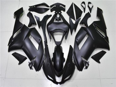2007-2008 Matte Black Kawasaki ZX6R Motorcycle Fairings Canada