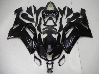 2007-2008 Glossy Black Kawasaki ZX6R Abs Motorcycle Fairing Canada