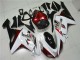 2007-2008 White Black Red Kawasaki ZX6R Motorcycle Fairings Canada