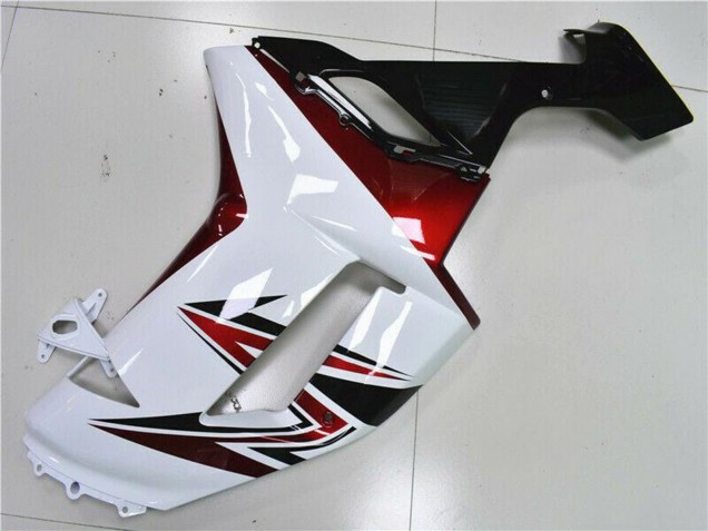 2007-2008 White Black Red Kawasaki ZX6R Motorcycle Fairings Canada