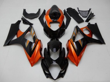 2007-2008 Orange Black Suzuki GSXR 1000 Motorcycle Fairing Canada