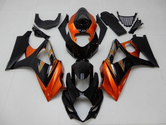 2007-2008 Orange Black Suzuki GSXR 1000 Motorcycle Fairing Canada
