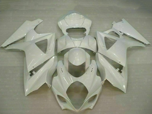 2007-2008 White Suzuki GSXR 1000 Motorcycle Fairings Canada