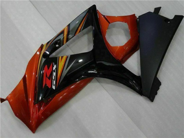 2007-2008 Black Orange Suzuki GSXR 1000 Motorcycle Fairings Canada
