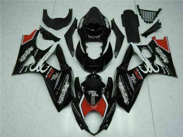 2007-2008 Glossy Black Red White Suzuki GSXR 1000 Motorcycle Fairings Canada