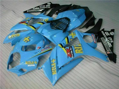 2007-2008 Blue Gold Black Rizla Suzuki GSXR 1000 Motorcycle Fairing Kits Canada