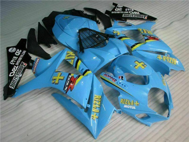 2007-2008 Blue Gold Black Rizla Suzuki GSXR 1000 Motorcycle Fairing Kits Canada