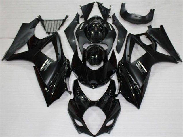 2007-2008 Glossy Black Matte Black White Suzuki GSXR 1000 Motorcycle Fairings Canada