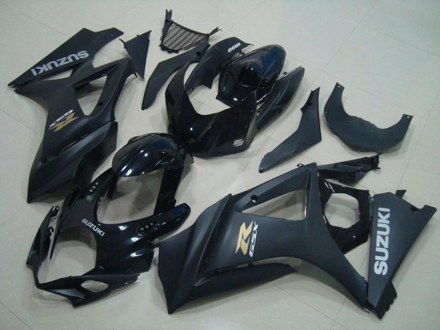 2007-2008 Glossy Black Matte Black Gold OEM Style Suzuki GSXR 1000 Motorcycle Fairings Canada