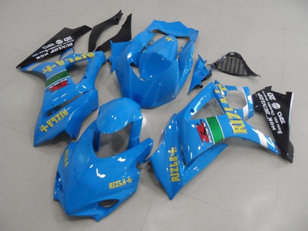 2007-2008 Blue Yellow Black Rizla Racing Suzuki GSXR 1000 Motorcycle Fairings Canada