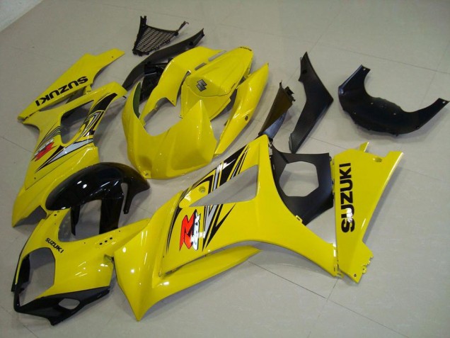 2007-2008 Yellow Glossy Black Suzuki GSXR 1000 Motorcycle Fairing Canada