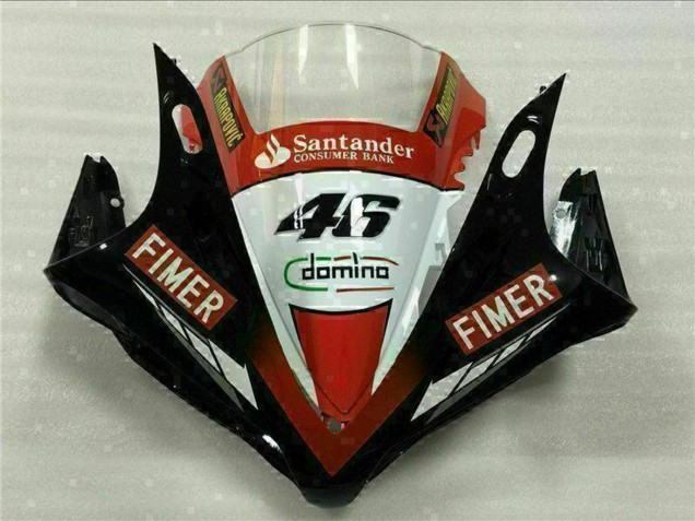 2007-2008 Red White Black Fimer Santander 46 Yamaha YZF R1 Motorcycle Fairings Canada