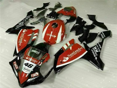 2007-2008 Red White Black Fimer Santander 46 Yamaha YZF R1 Motorcycle Fairings Canada