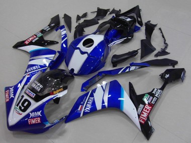 2007-2008 White Blue Black Volvo Fimer Yamaha YZF R1 Motorcycle Fairings Canada