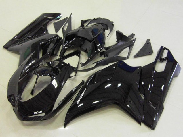 2007-2014 Glossy Black Ducati 848 Motorcycle Fairings Canada