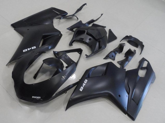 2007-2014 Matte Black Ducati 848 Motorcycle Fairing Kits Canada