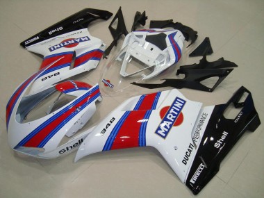 2007-2014 White Red Green Glossy Black Martini Ducati 848 Motorcycle Fairings Canada