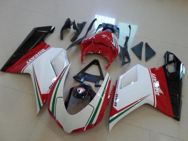 2007-2014 White Red Green Glossy Black Ducati 848 Motorcycle Fairing Canada