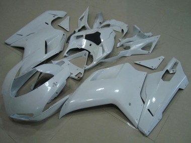 2007-2014 Glossy White Ducati 848 1098 1198 Motorcycle Fairings Canada