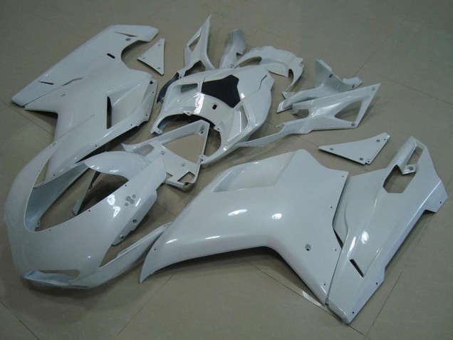2007-2014 Glossy White Ducati 848 1098 1198 Motorcycle Fairings Canada