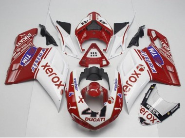 2007-2014 White Red Glossy Black Valsir Xerox OEM Style 41 Ducati 848 1098 1198 Motorcycle Fairings Canada