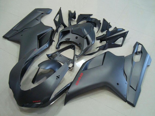 2007-2014 Matte Black Ducati 848 Motorcycle Fairing Canada