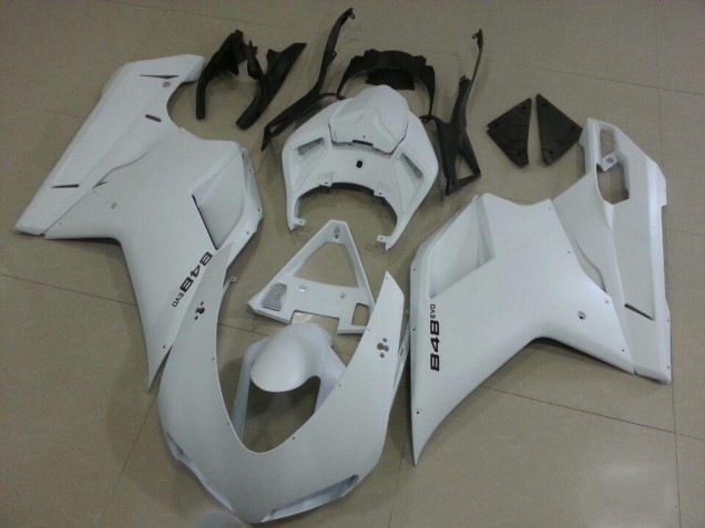 2007-2014 White Ducati 848 Motorcycle Fairings Canada
