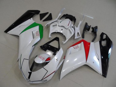 2007-2014 Glossy White Red Green Glossy Black Ducati 848 1098 1198 Motorcycle Fairings Canada