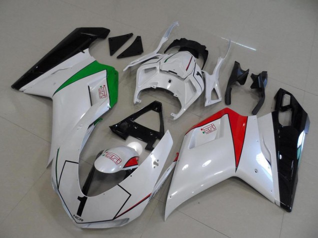 2007-2014 Glossy White Red Green Glossy Black Ducati 848 1098 1198 Motorcycle Fairings Canada