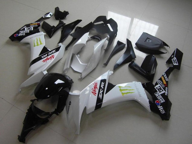 2008-2010 White Glossy Black Red Green Monster Kawasaki ZX10R Motorcycle Fairings Canada