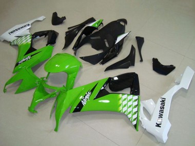 2008-2010 White Green Glossy Black Kawasaki ZX10R Motorcycle Fairings Canada