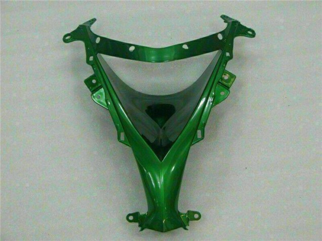 2008-2010 Glossy Black Green Flame Kawasaki ZX10R Motorcycle Fairings Canada