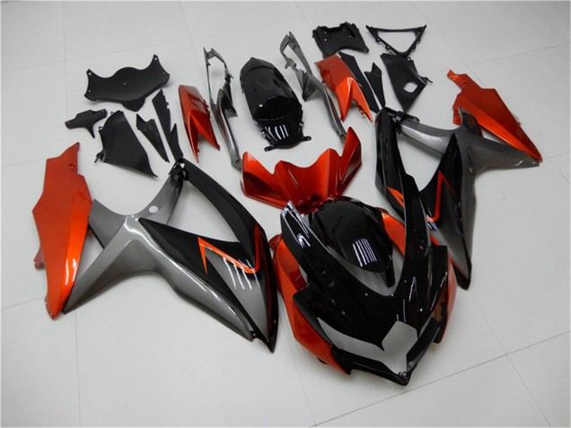 2008-2010 Orange Grey Glossy Black Suzuki GSXR 600/750 Motorcycle Fairings Canada