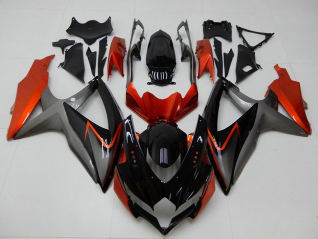 2008-2010 Orange Grey Glossy Black Suzuki GSXR 600/750 Motorcycle Fairings Canada