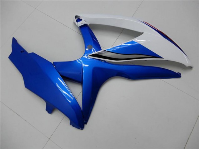 2008-2010 White Blue Suzuki GSXR 600/750 Motorcycle Fairings Canada
