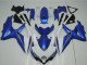 2008-2010 White Blue Suzuki GSXR 600/750 Motorcycle Fairings Canada