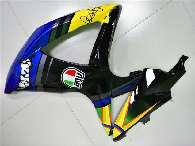 2008-2010 Blue Yellow Shark Suzuki GSXR 600/750 Motorcycle Fairings Canada