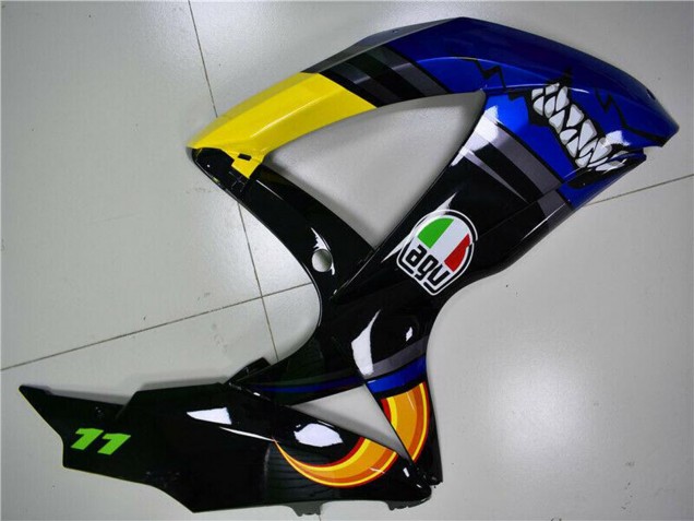 2008-2010 Blue Yellow Shark Suzuki GSXR 600/750 Motorcycle Fairings Canada