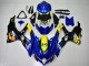 2008-2010 Blue Yellow Shark Suzuki GSXR 600/750 Motorcycle Fairings Canada