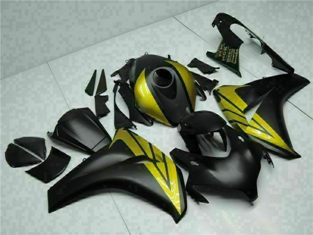 2008-2011 Matte Black Gold Honda CBR1000RR Motorcycle Fairings Canada