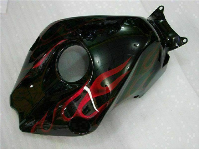 2008-2011 Glossy Black Red Flame Honda CBR1000RR Motorcycle Fairing Kits Canada