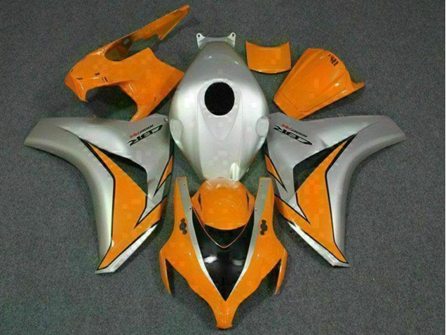 2008-2011 Silver Orange Honda CBR1000RR Motorcycle Fairings Canada