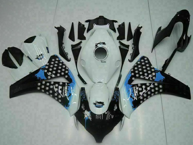 2008-2011 White Blue Glossy Black Honda CBR1000RR Motorcycle Fairing Canada