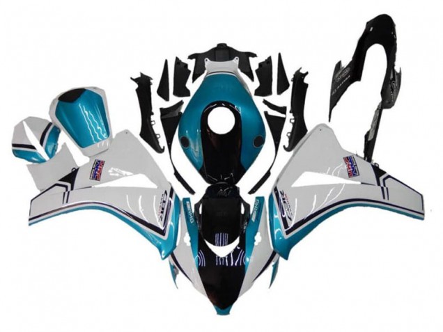 2008-2011 White Blue Glossy Black Honda CBR1000RR Motorcycle Fairings Canada