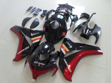 2008-2011 Glossy Black Red Mugen Honda CBR1000RR Motorcycle Fairings Canada