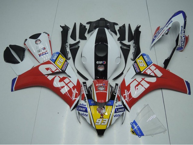 2008-2011 White Red Yellow Black Givi 93 Honda CBR1000RR Motorcycle Fairings Canada