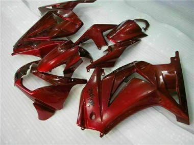 2008-2012 Maroon Red Kawasaki EX250 Motorcycle Fairings Canada