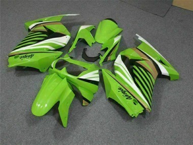 2008-2012 Green White Black Kawasaki EX250 Motorcycle Fairing Canada
